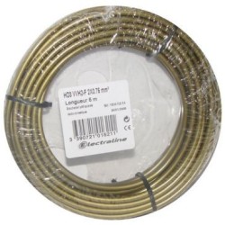 Câble h03vvh2f 2x0.75 10m v/or couronne 60113025n