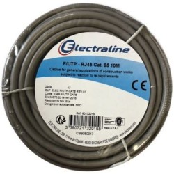 Câble ftp 10m gris couronne