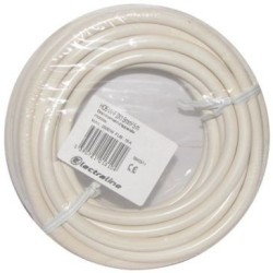 Câble h05vvf 2x1.5 05m blanc couronne 60107033j