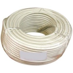 Câble H05VVF 3x1.5 10m blanc couronne