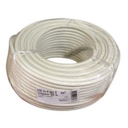 Câble H05VVF 3x2.5 50m blanc couronne