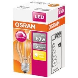 Ampoule led standard claire filament variable 75w60 e27 ch