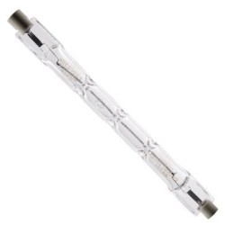 Tube r7s halogène  75mm  80W blister 2