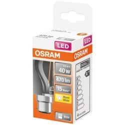 Led sphérique clair fil. 4w b22 470lm 2700K chd bte 1