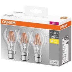 LED STD CLAIR FILA.7W B22 CHD BT3
