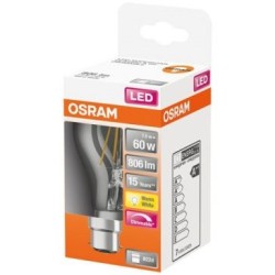 Led std clair filament variable 7w b22 806lm 2700K chd bte 1