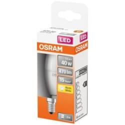Led flamme dépolie+radiateur 5.5w e14 chd bte 1