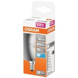 Led flamme dépolie+radiateur 5.5w e14 frd bte 1