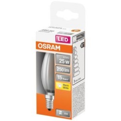 Led flamme verre dépoli 2.5w e14 250lm 2700K chd bte 1