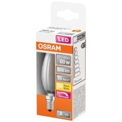 Led flam. verre dép. varia. 6.5w e14 806lm 2700K chd bte1