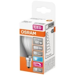 Led sphérique verre dépoli variable 6.5w e14 806lm frd bte 1