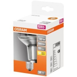 Spot r80 led verre clair 4.3w e27 345lm 2700K chaud bte 1