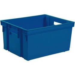 Bac rangement 50l bleu mineral