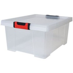 Boite de rangement avec couvercle Clipstock 30l naturel