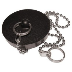 Bouchon chainette noir 45mm sc