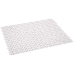 Tapis fond d'évier blanc cérusé