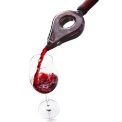 Aérateur à vin noir translucide
