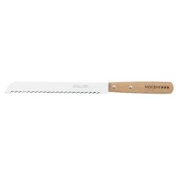 Couteau à pain 19 cm manche en hêtre lame crantée