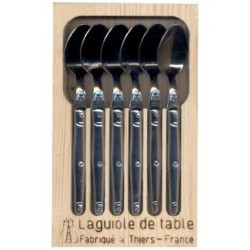 Coffret de 6 cuillères à café Laguiole inox