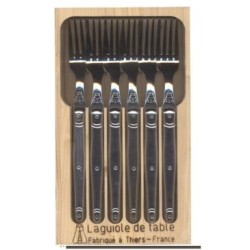 Coffret de 6 fourchettes Laguiole inox