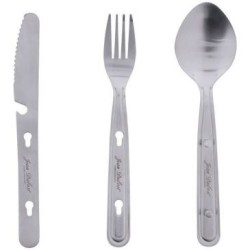 Set Outdoor cuillere tourchette couteau satinés clipsables