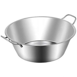Bassine à gras et confitures en inox 38cm 9L