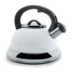 Bouilloire sifflante laqué clanc 2.5l