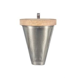 Infuseur à thé inox et couvercle bois