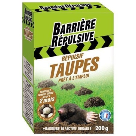 Répulsif taupes granulés prêt à l'emploi 200g /nc