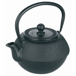 Théière 0.72l fonte noire int.emaille