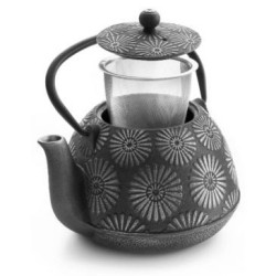 Théière 1.2l fonte interieur emaille Bali