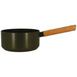 Casserole Ector 18cm alu revetu forge kaki manche bois