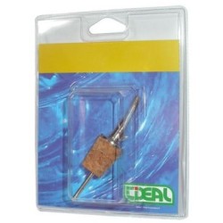 Bouchon verseur courbe chrome liège bl.