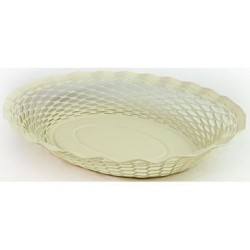Corbeille à pain 30 x 24 cm Blanc Vanille - Vintages