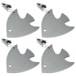 Pendeloques nappe inox lot/4