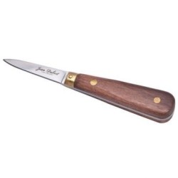 Couteau à huitres lancette inox pleine soie