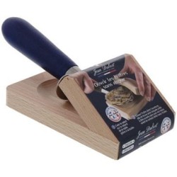Sabot cale huitre en bois avec couteau huitre manche bois