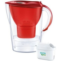 Carafe Marella rouge 2.4L+ filtre a eau maxtra pro all-in-1