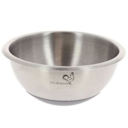 Bassine demi sphérique inox d.24cm fond silicone
