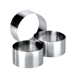 Cercle inox d.5 x h.4,5cm