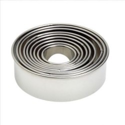 Découpoir rond uni de 9 emporte pièces inox
