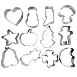Découpoirs en inox assortis sur cercle X12