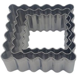 Decoupoirs biscuits carre 5.5 cm lot de 3