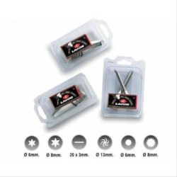 Lot de 6 douilles variées inox