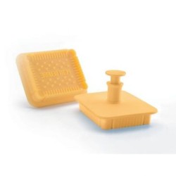 Emporte pièce petit beurre plastique avec poussoir