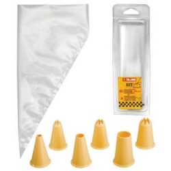 Poches jetables 30cm sachet de 10 + 6douilles