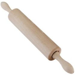 Rouleau à pâtisserie en bois avec poignée mobile d.5.50cm
