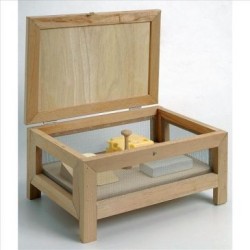 Fromager avec plateau hêtre 22x34cm