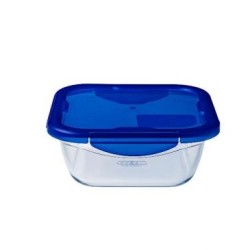 Plat carré Cook & Go 0,85L D.16cm verre