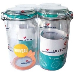 Bocal à conserves hutchinson 1L1/2 x4